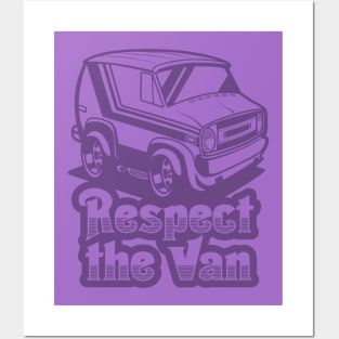 Respect The Van (Ghost) - Purple Posters and Art